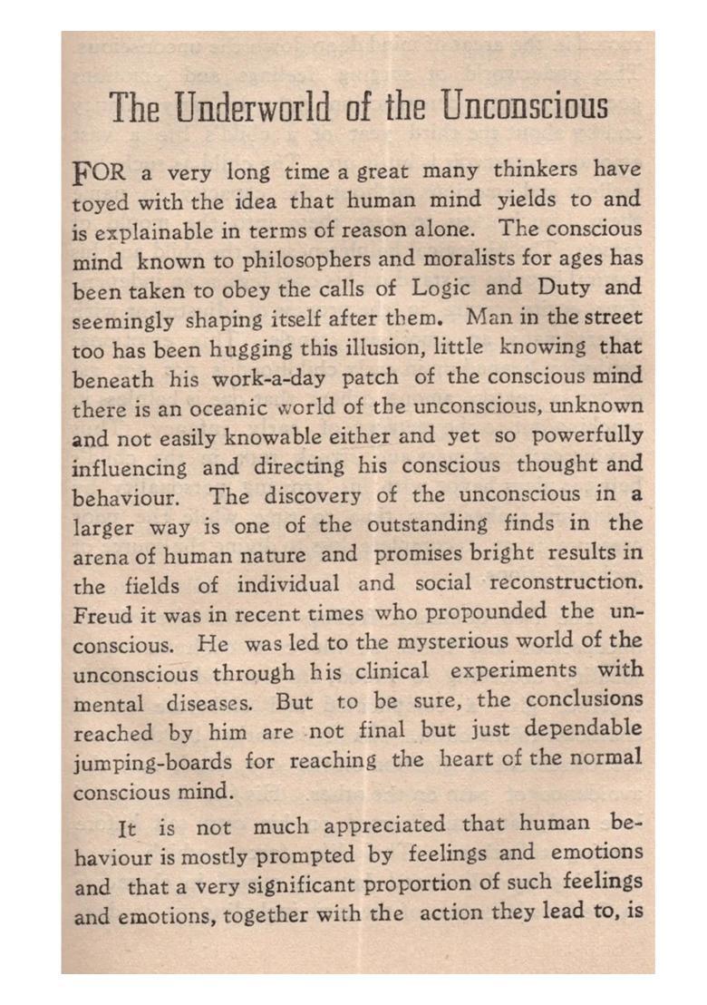 Popular Talks on Psychological Topics (An Old and Rare Book) - Indya