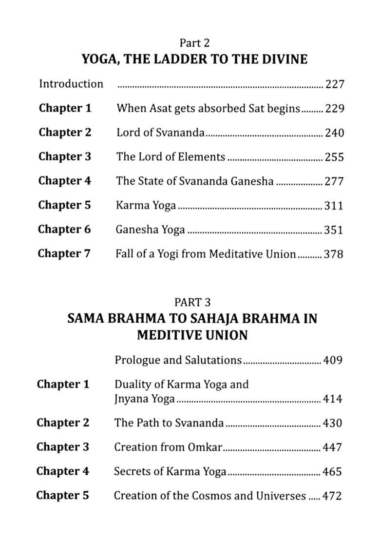 Ganesha Gita- Purna Shanti Yoga the Science of Enlightened Peace (Set of 2 Volumes) - Indya