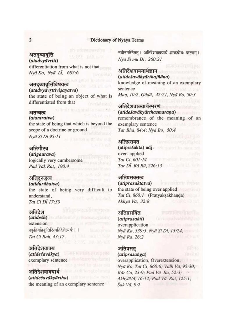 Dictionary of Nyaya Terms (Sanskrit-English) An Old and Rare Book - Indya