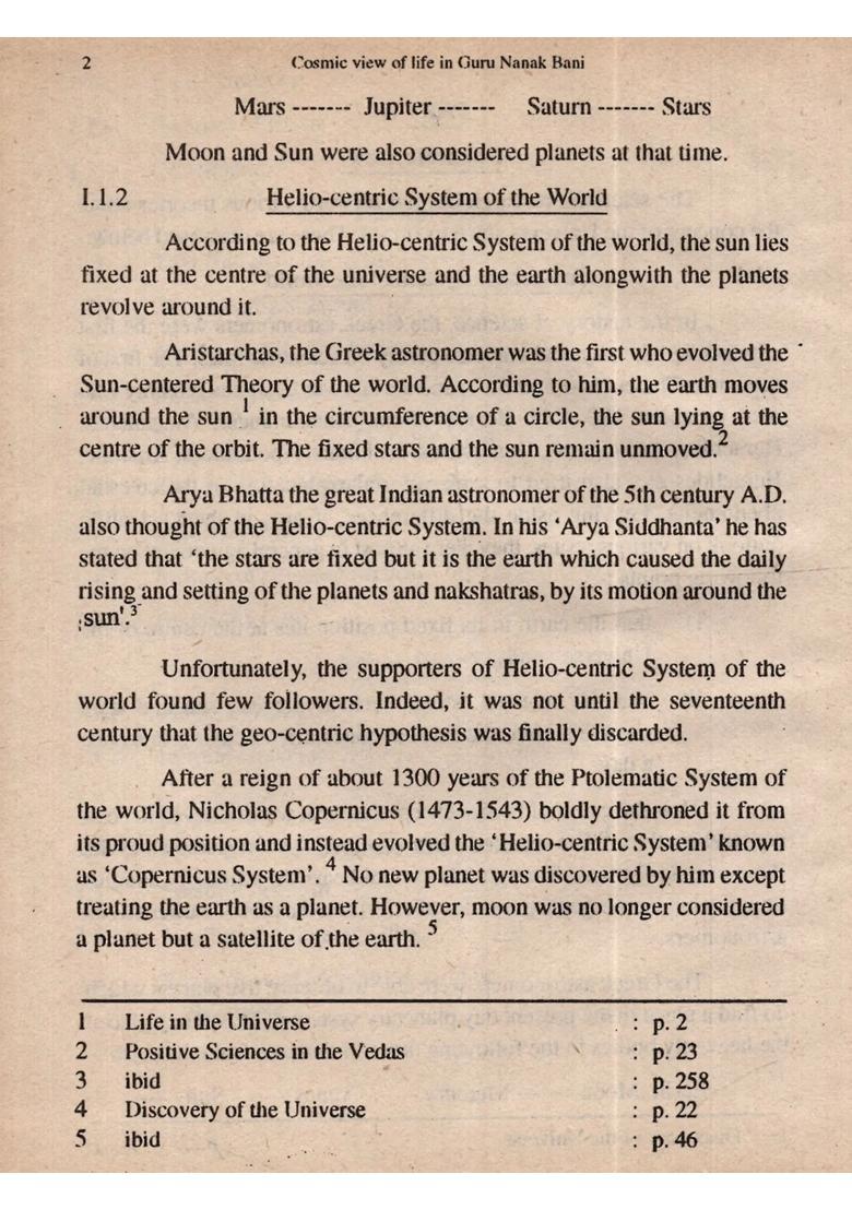 Cosmic View of Life in Guru Nanak Bani (An Old and Rare Book) - Indya