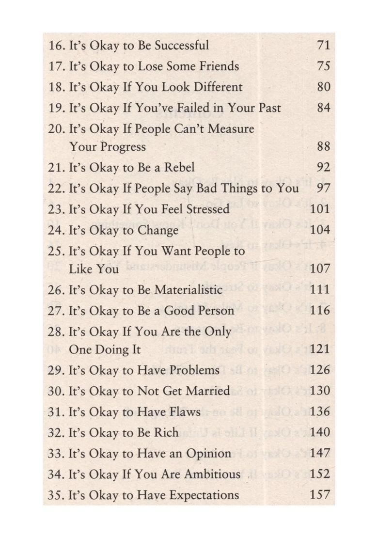 ItS Okay A Book of Inspirational and Mystic Thoughts - Indya