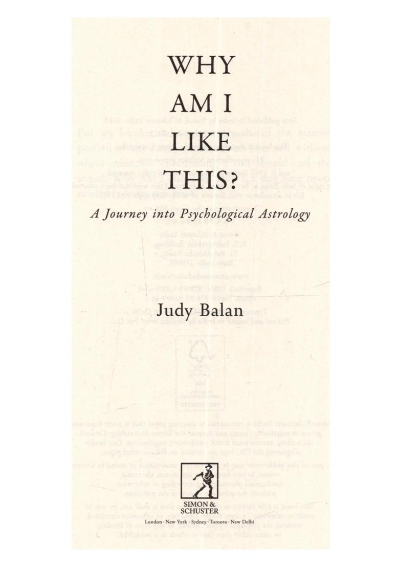 Why am I Like This A Journey into Psychological Astrology - Indya