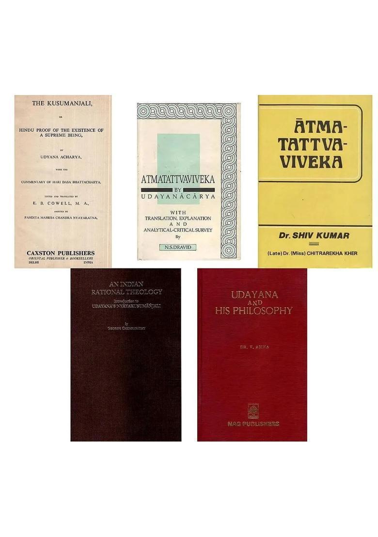 Udayana His Works and Studies (Set of 5 Books) - Indya