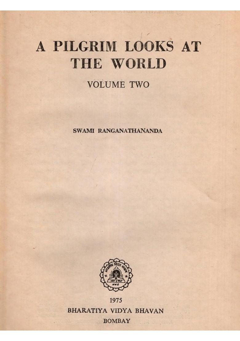 A Pilgrim Looks at the World Volume- 2 (An Old and Rare Book Only 1 Quantity Available) - Indya