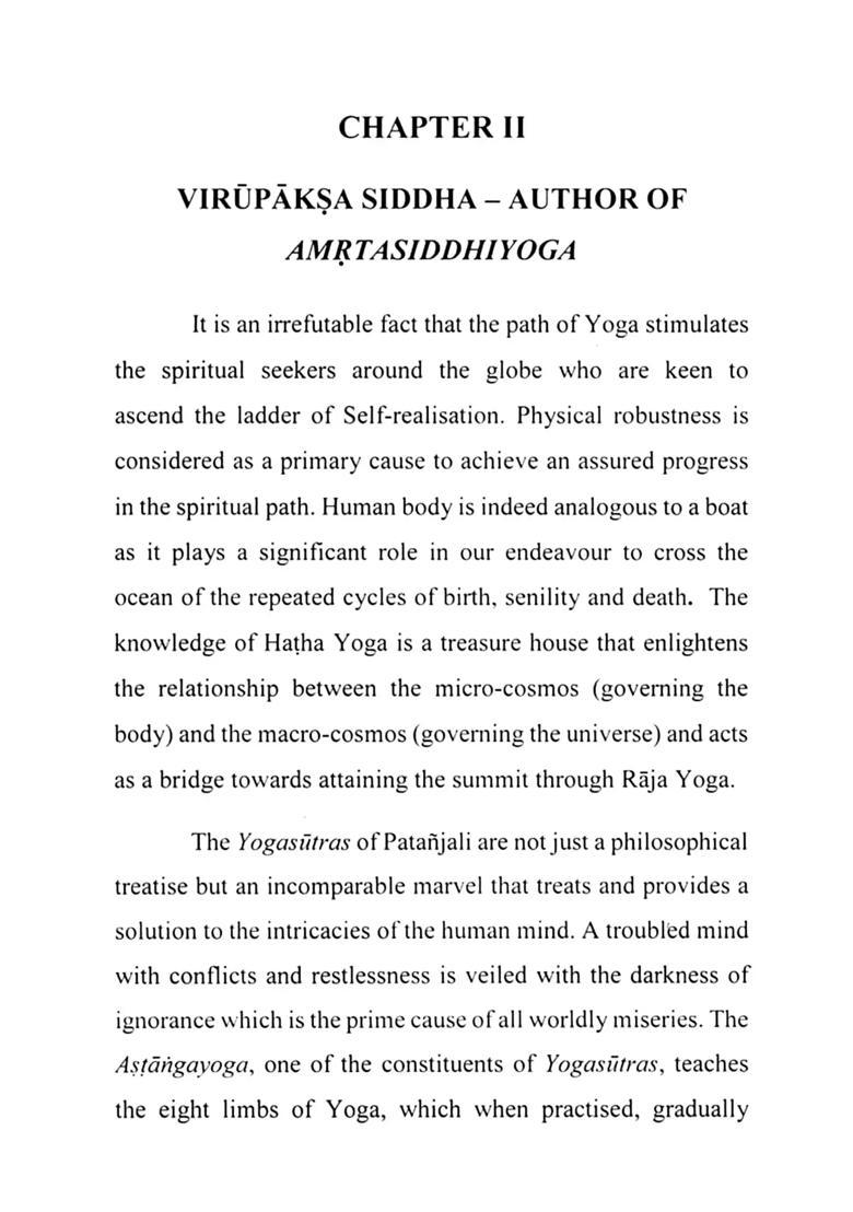 Critical Edition and Study of Amrita Siddhi Yoga of Virupaksa - Indya