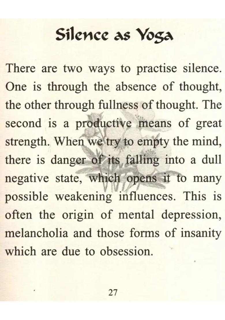 For a Better Life Silence- A Book on Self-Empowerment - Indya