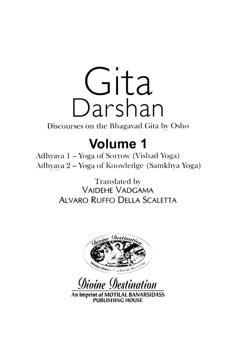 Gita Darshan Discourses on the Bhagavad Gita by Osho (Set of 3 Volumes) - Indya