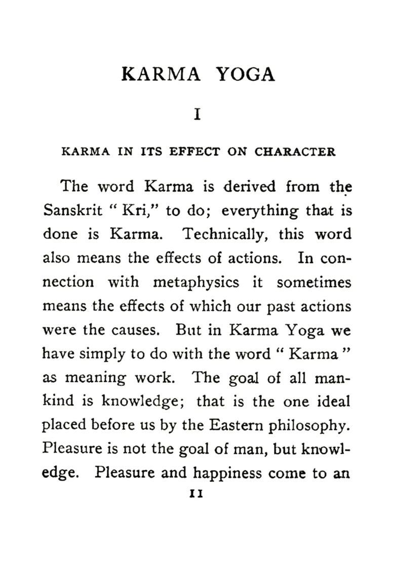 Vedanta Philosophy Eight Lectures by the Swami Vivekananda on Karma Yoga (The Secret of Work) - Indya