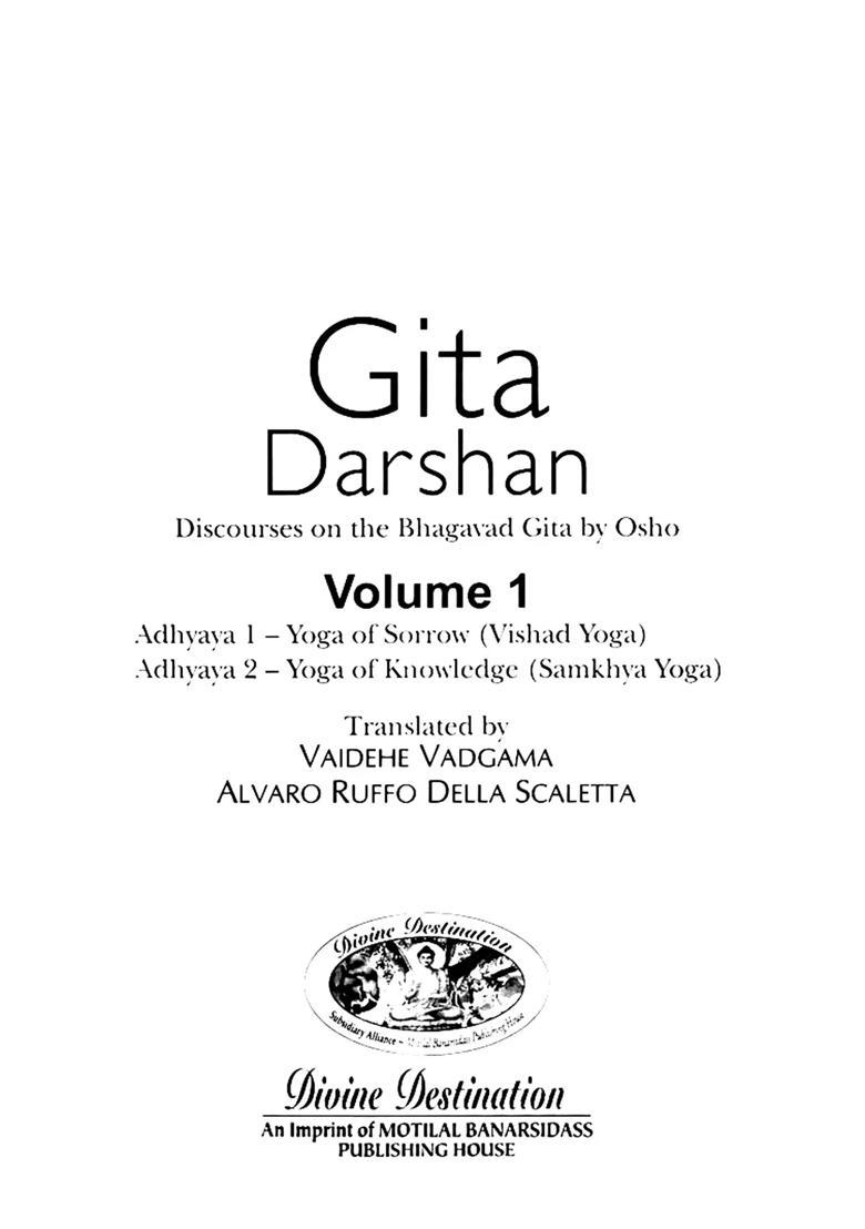 Gita Darshan Discourses on the Bhagavad Gita by Osho (Set of 3 Volumes) - Indya