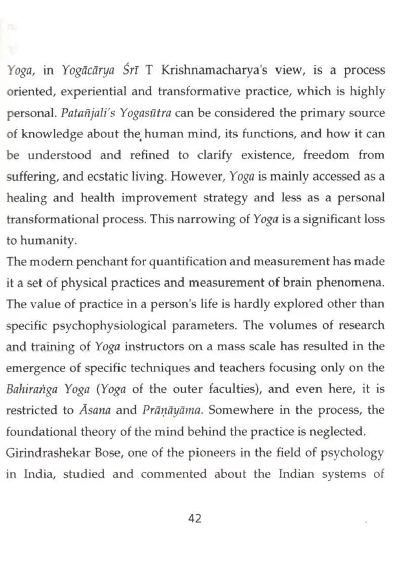 Antaranga Yoga The Foundation of Indian Psychology - Indya