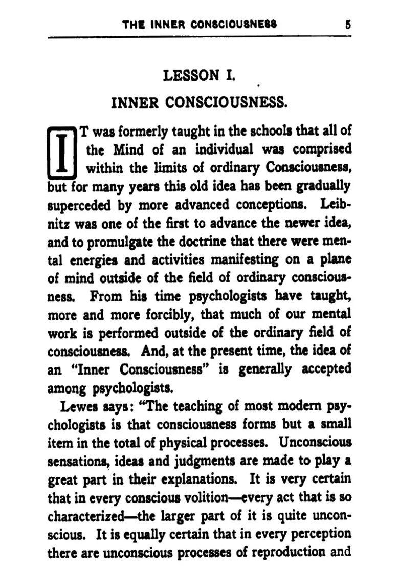 The Inner Consciousness (A Course of Lessons on the Inner Planes of the Mind, Intuition, Instinct, Automatic Mentation and Other Wonderful Phases of Mental Phenomena) - Indya