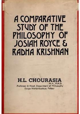 A Comparative Study of the Philosophy of Josiah Royce Radha Krishnan- An Old and Rare Book (Only 1 Quantity Available)