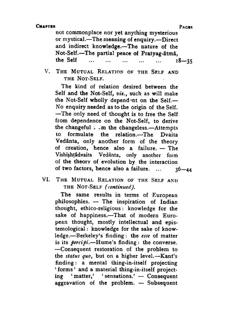 The Science of Peace An Attempt at an Exposition of the First Principles of the Science of the Self Adhyatma-Vidya - Indya