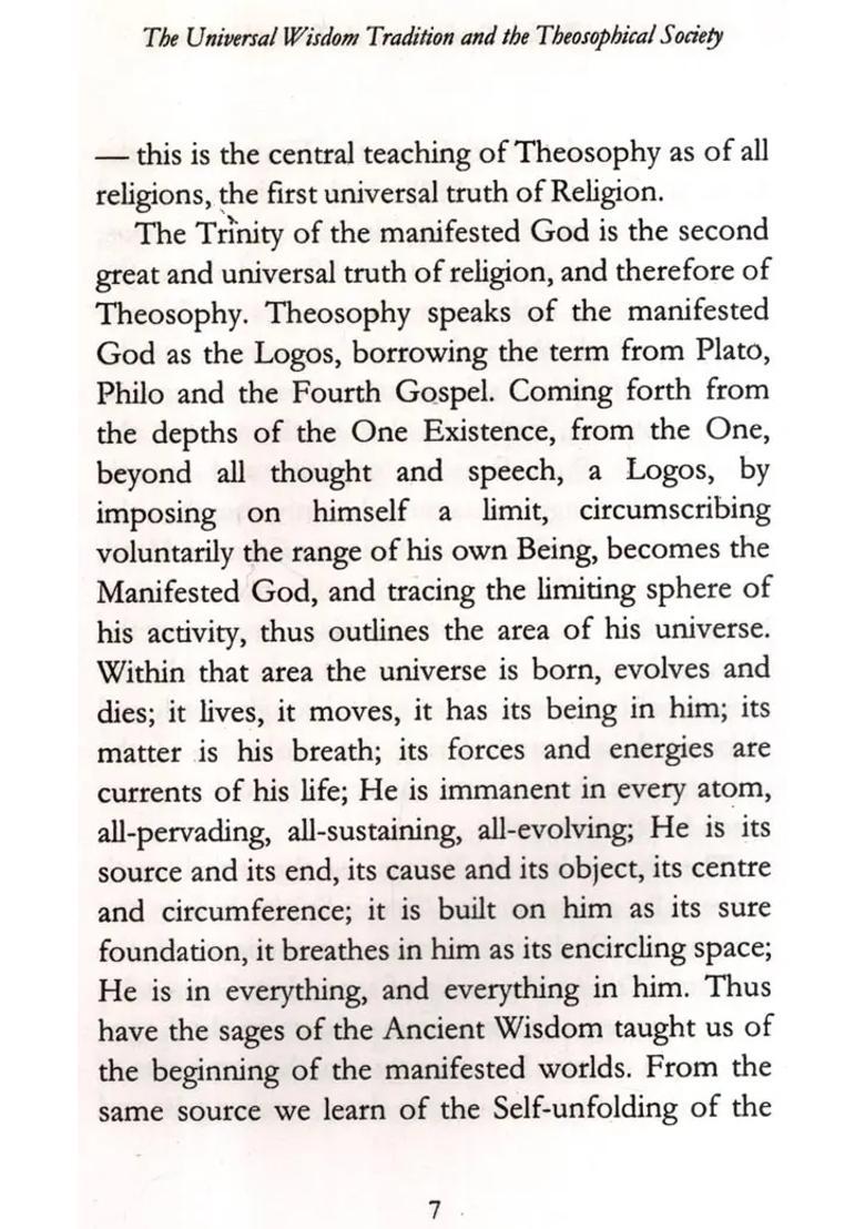 The Universal Wisdom Tradition and the Theosophical Society - Indya