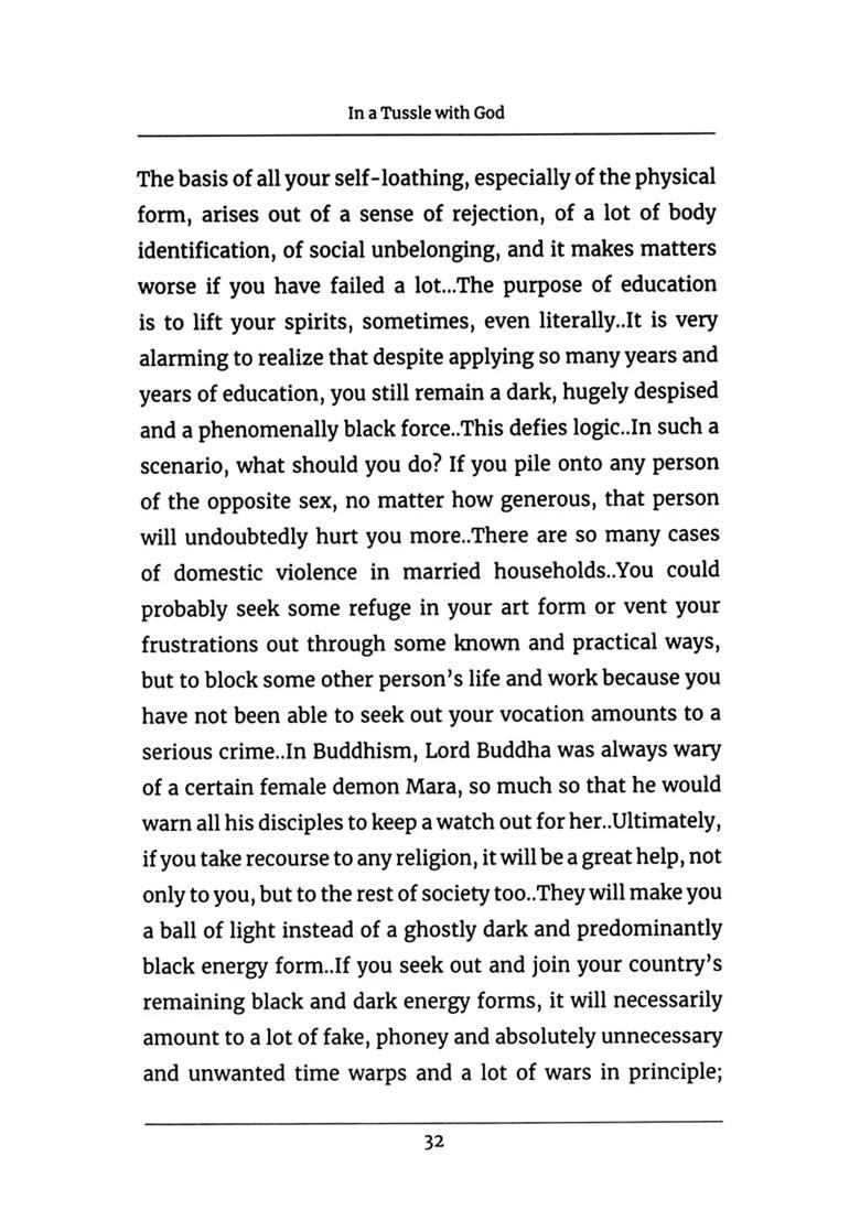 In a Tussle with God - Indya