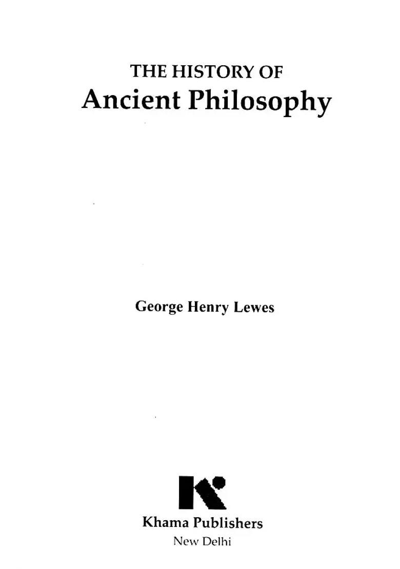 The History of Ancient Philosophy - Indya