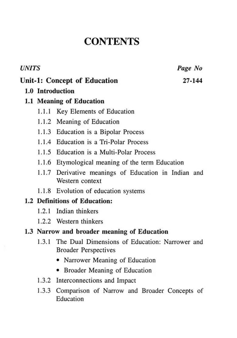 Fundamental Aspects of Philosophy of Education - Indya