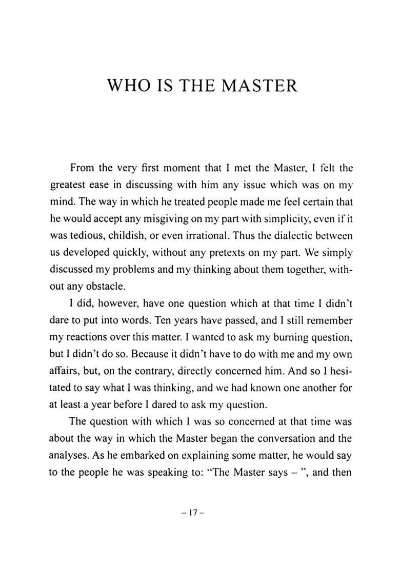 The Master First Concepts - First Experiences -I- - Indya