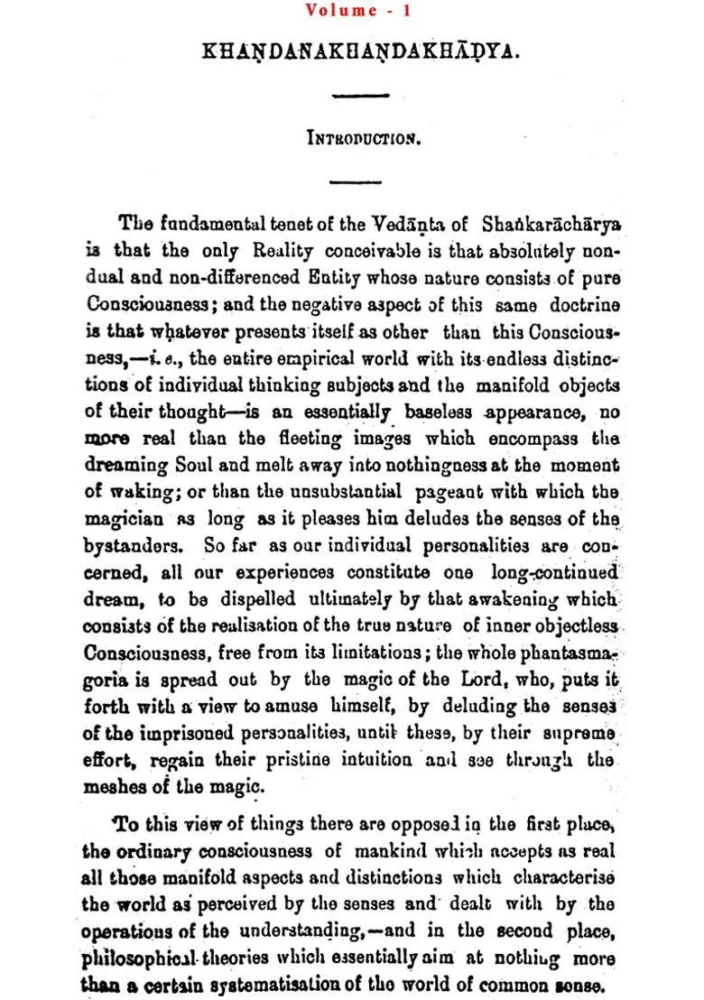 The Khandanakhandakhadya of Shri Harsha (Set of 2 Volumes) - Indya