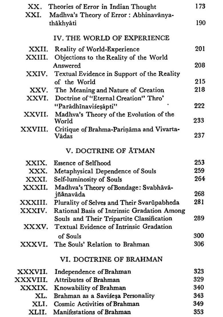 Philosophy of Sri Madhavacarya - Indya