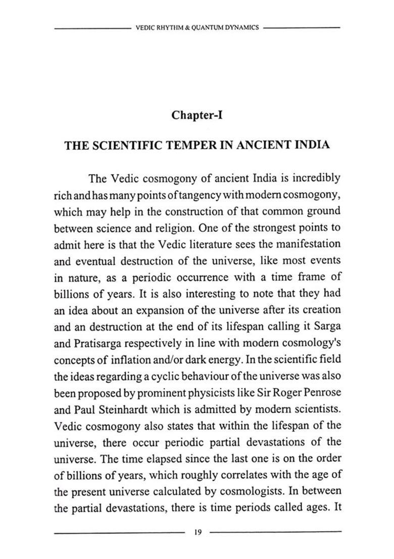 The Congruence of Vedic Rhytm Quantum Dynamics - Indya