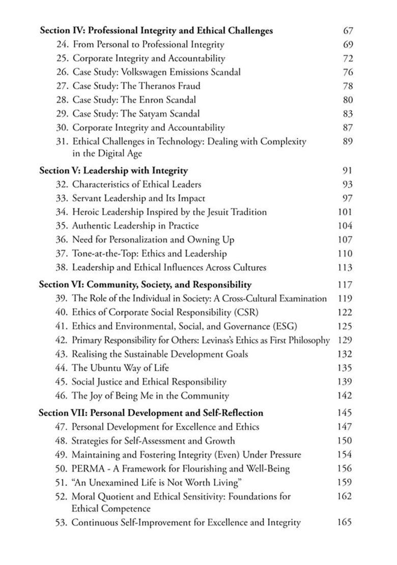 Excellence and Integrity (Fostering the Greater Good as Adding Value to the Business of Life) - Indya