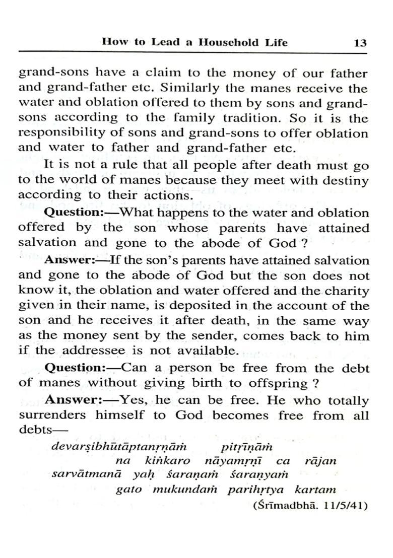 How to Lead a Household Life - Indya