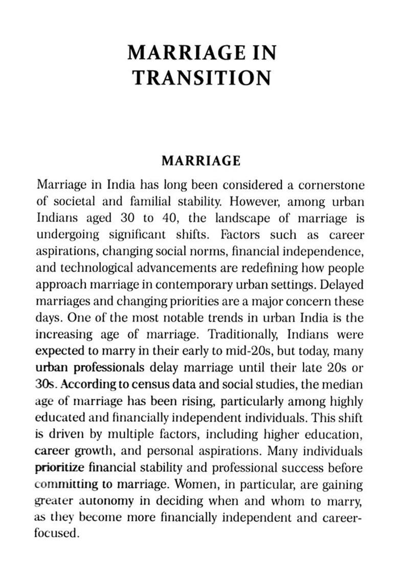 Hitches and Blossoms in Marriage (Understading Marriage in Indian Perspective) - Indya
