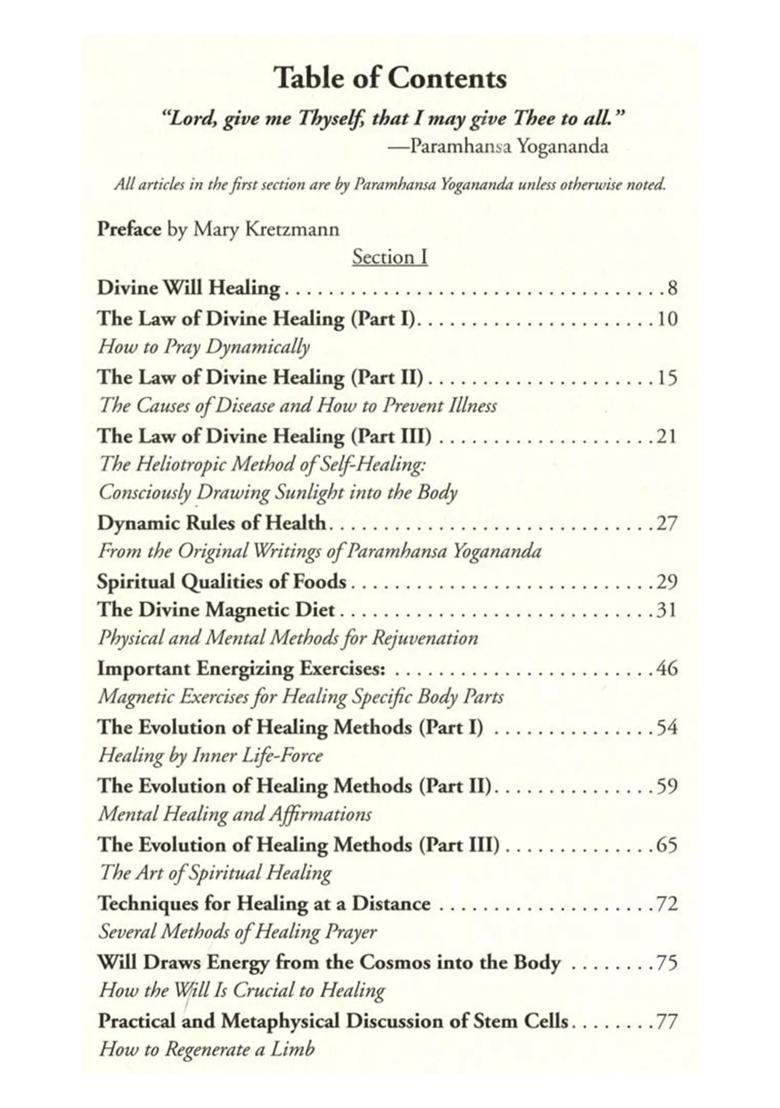 Divine Will Healing from the Original Teachings of Paramhansa Yogananda - Indya