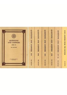 Questions and Answers by the Mother 1950-1951 and 1953-1958 (Set of 7 Books An Old and Rare Book)