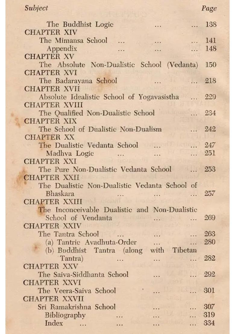 School of Indian Philosophical Thought (An Old and Rare Book) - Indya