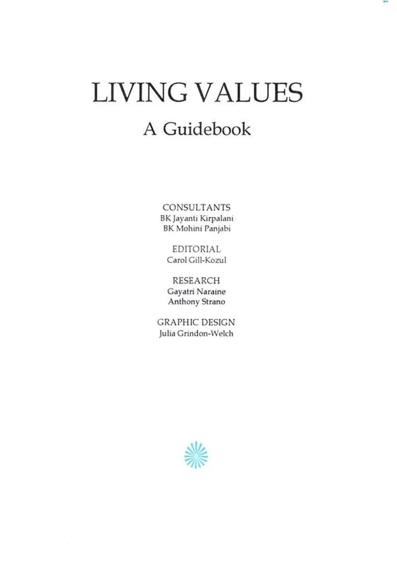 Living Values A Guidebook - Indya