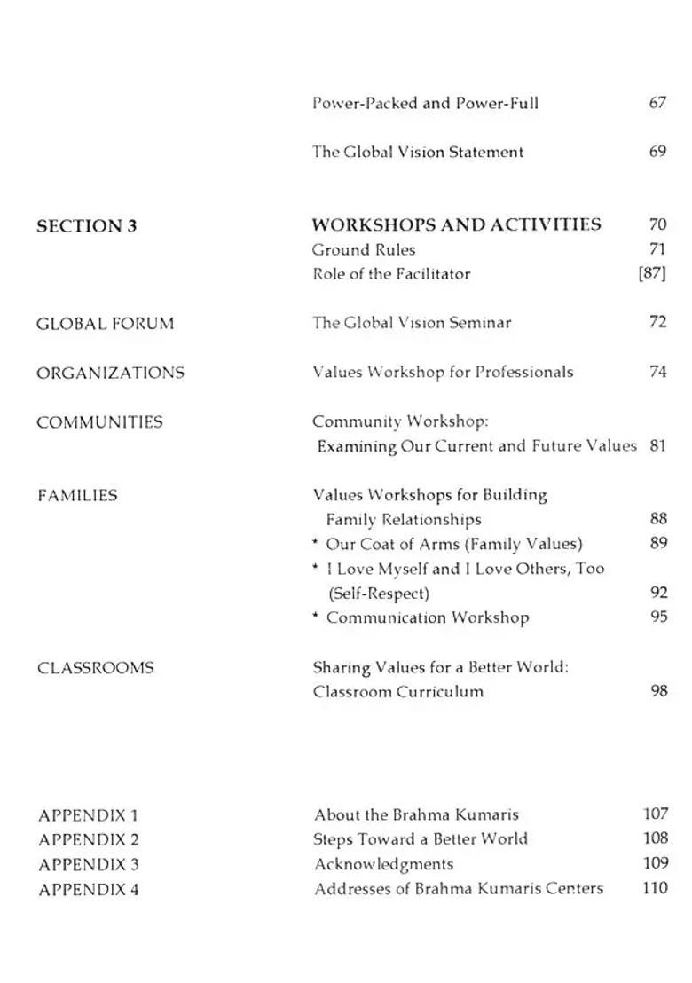 Living Values A Guidebook - Indya