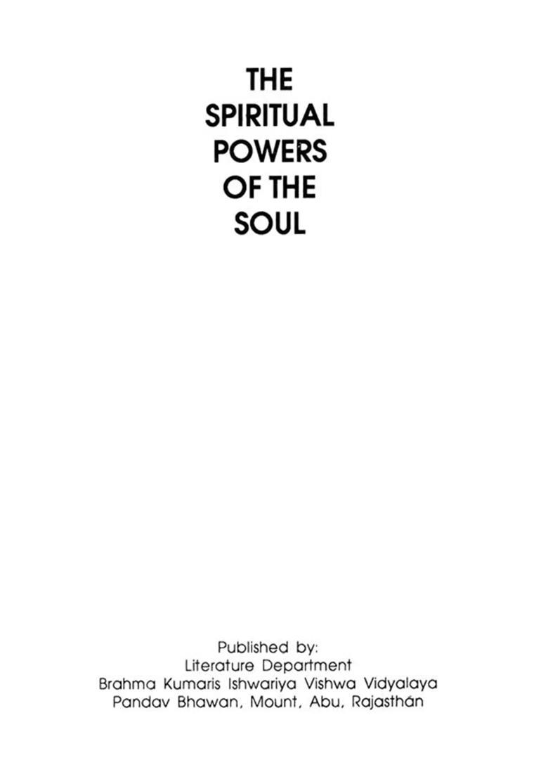 The Spiritual Powers of the Soul - Indya