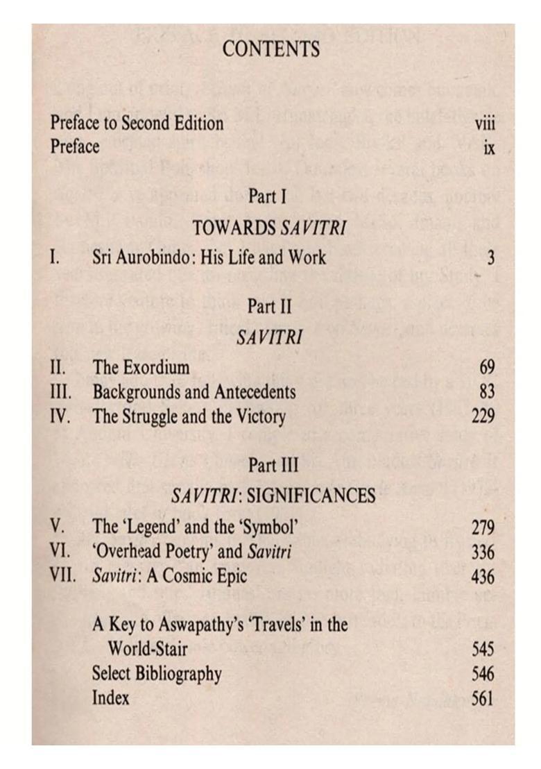 A Study of Savitri (An Old and Rare Book) - Indya