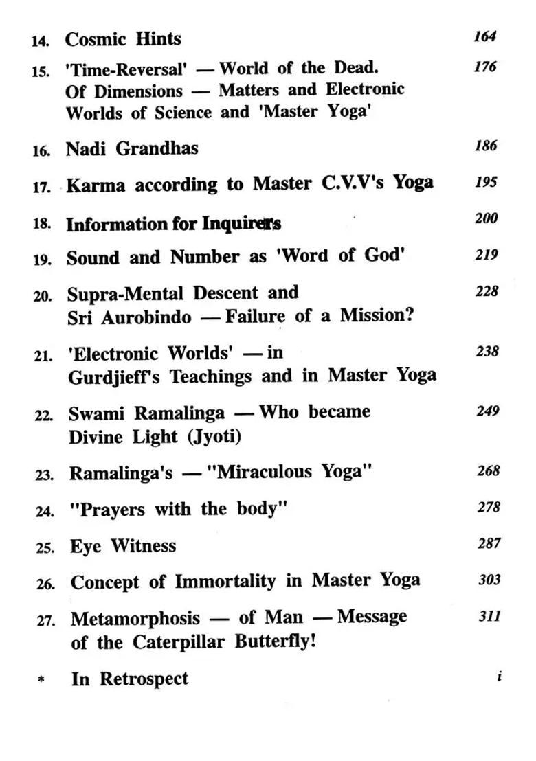 Master CVV and His Electronic Yoga - Indya