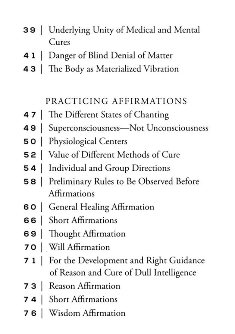 Scientific Healing Affirmations - Indya