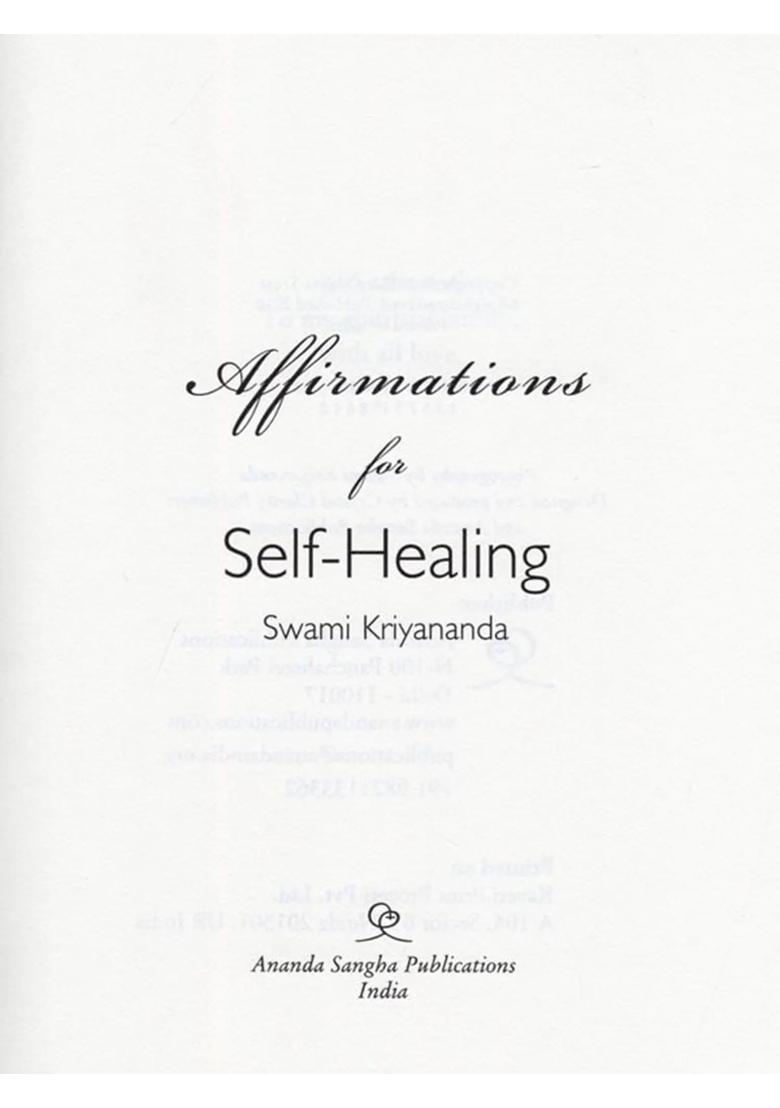 Affirmations of Self-Healing - Indya