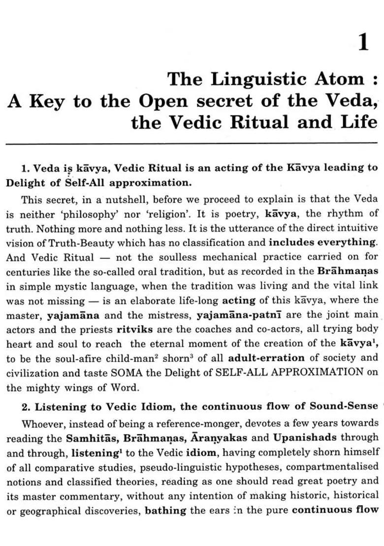 The Lingustic Atom and The Origin of Language - Indya