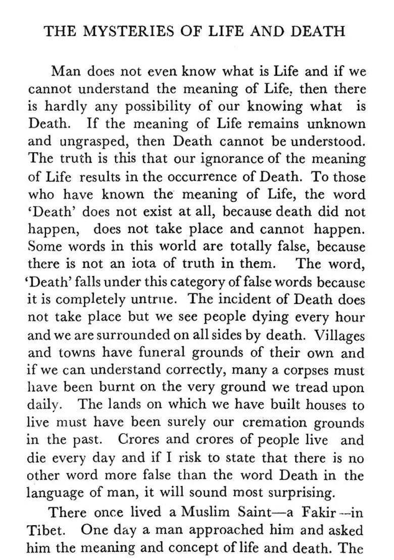 The Mysteries of Life and Death - Indya