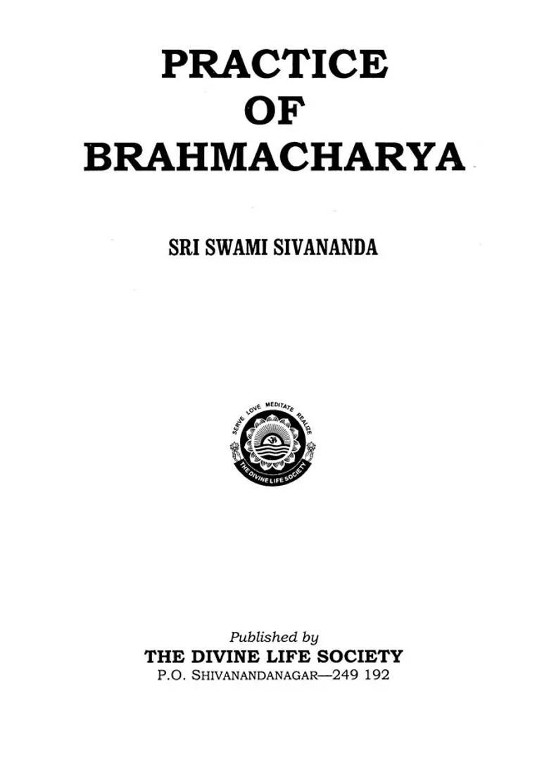 Practice of Brahmacharya - Indya