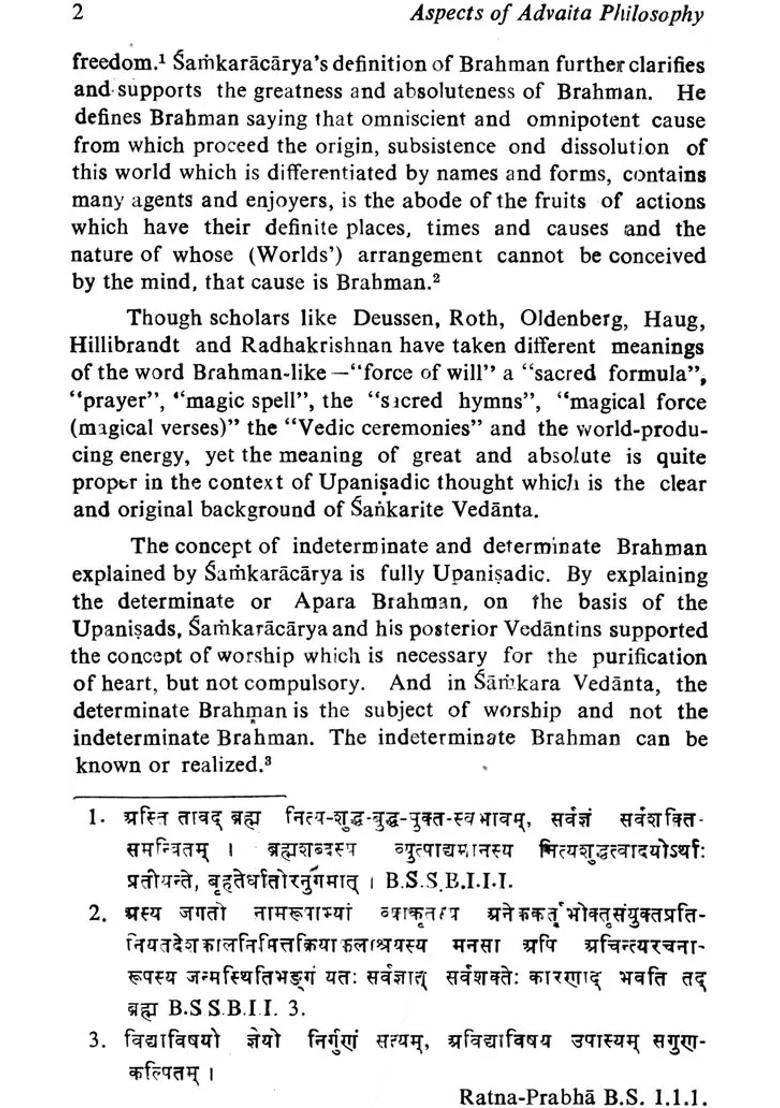 Some Aspects of Advaita Philosophy (An Old and Rare Book) - Indya