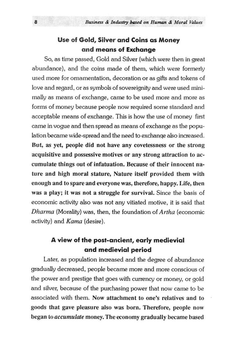 Business and Industry Based on Human and Moral Values - Indya