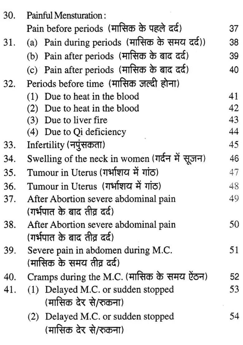 Female Disorders- Treatment by Chinese Acupressure - Indya