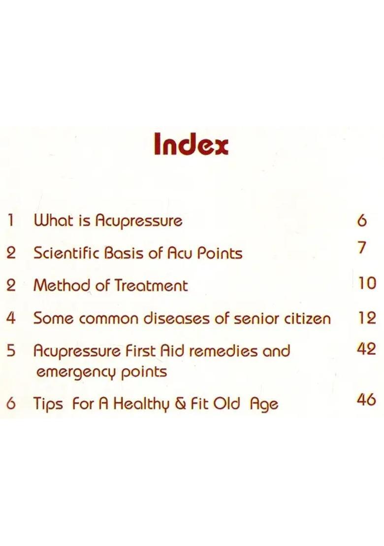 Senior Citizen Health Guide (Based On Acupressure) - Indya