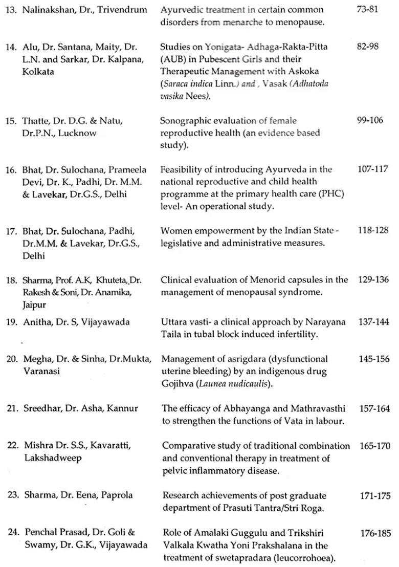 National Scientific Seminar on Reproductive Health of Woman through Ayurveda - Indya