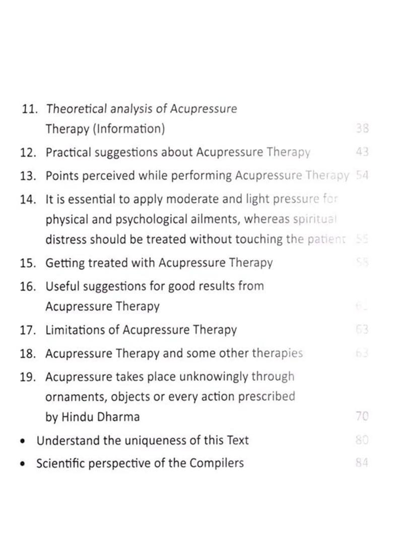 Acupressure Therapy For Overcoming Physical Psychological And Spiritual Distresses - Indya