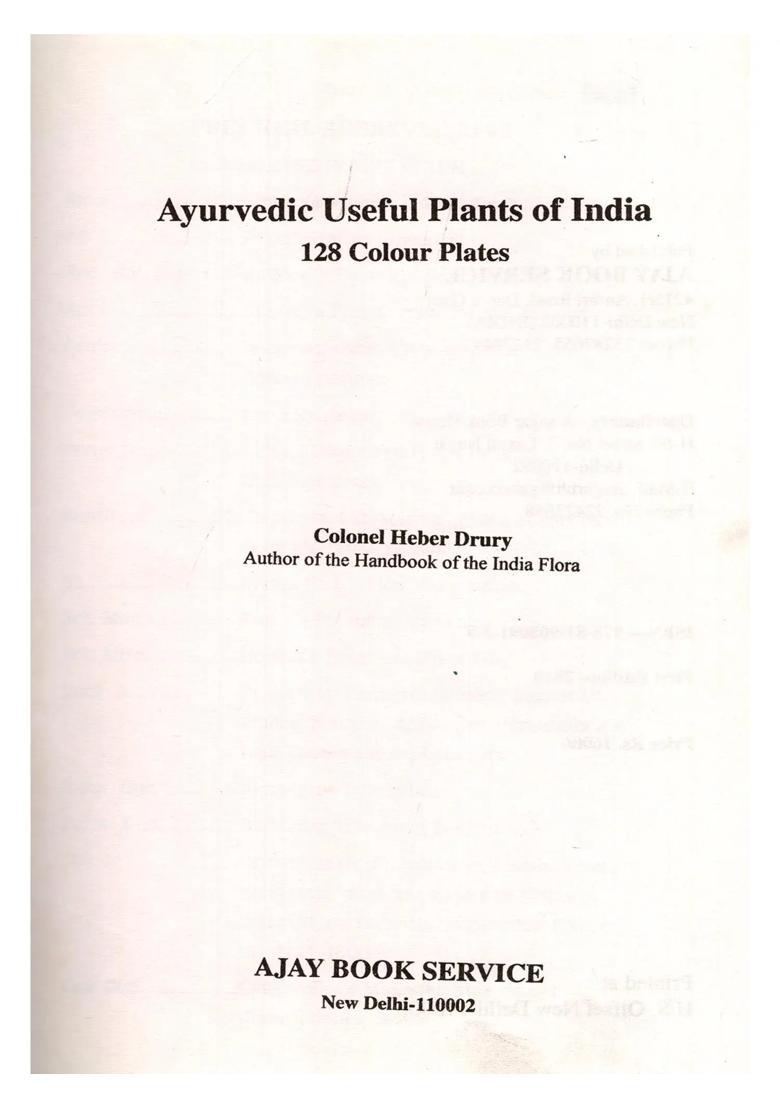 Ayurvedic Useful Plants of India (128 Illustrations) - Indya