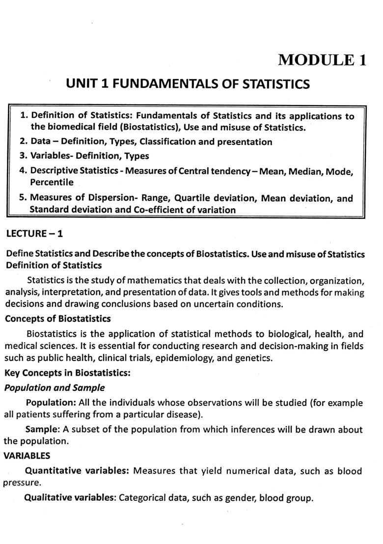 Anveshana- A Hand Book of Biostatistics for PG Scholars as Per New NCISM Curriculum - Indya