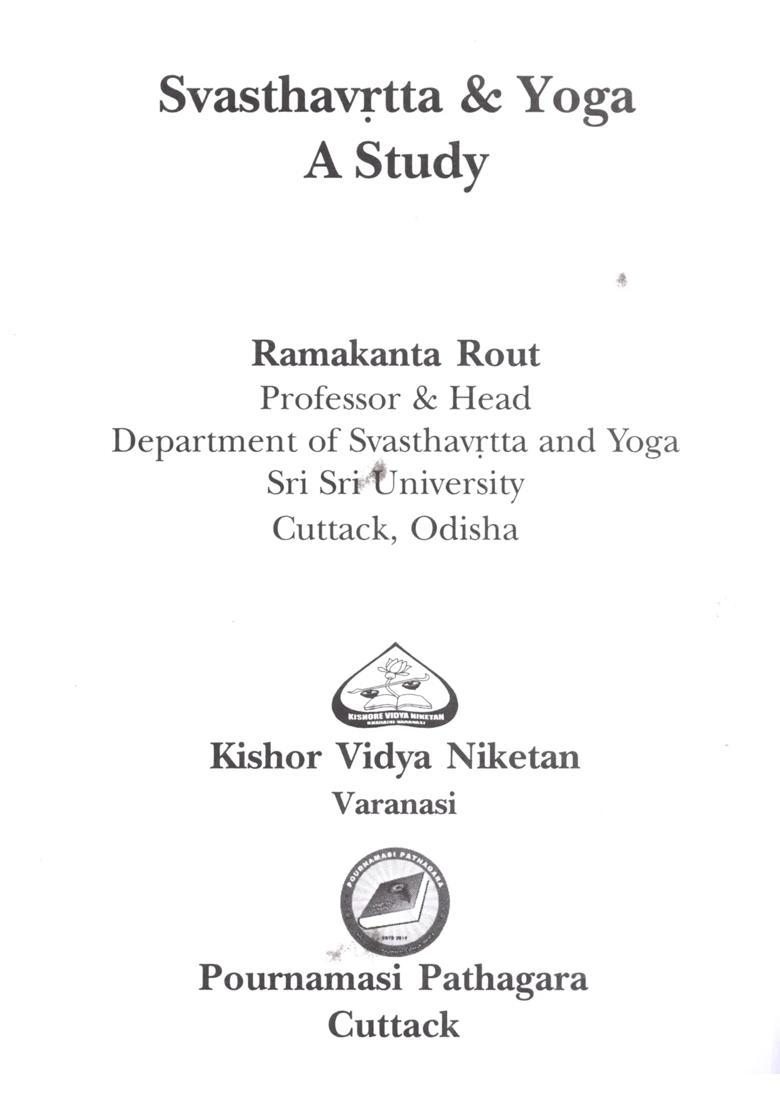 Svasthavritta Yoga A Study - Indya